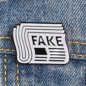 2/$20 - ENAMEL PIN - Fake News